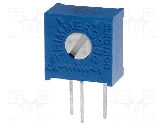 Potentiometer: mounting; single turn,vertical; 100kΩ; 500mW; ±10%