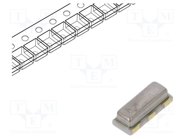 Resonator: ceramic; 16MHz; SMD; 3.2x1.3x1mm; -40÷85°C; 19pF