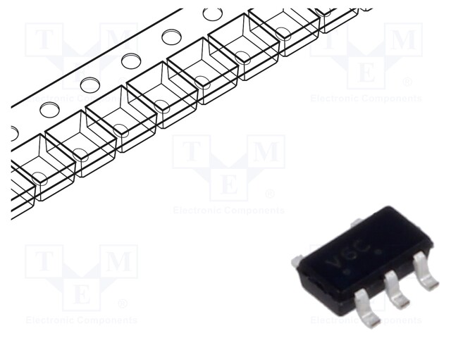 IC: digital; inverter; NOT; Ch: 1; IN: 1; CMOS; SMD; TSOP5; VHC; VHC