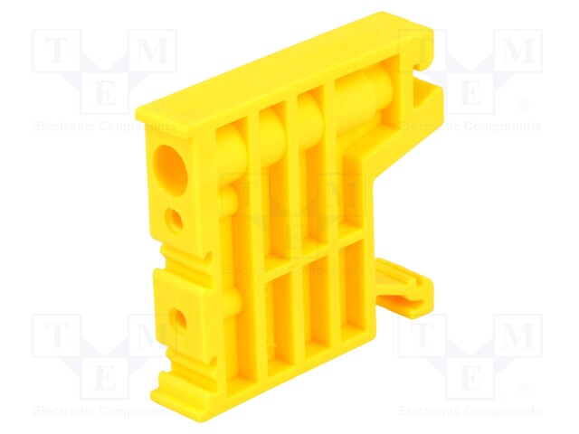 Holder; Application: ZUG; yellow; Width: 10mm; polyamide; TS35