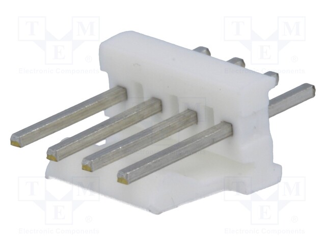 Socket; wire-board; male; PIN: 4; 2.54mm; THT; MTA-100; tinned