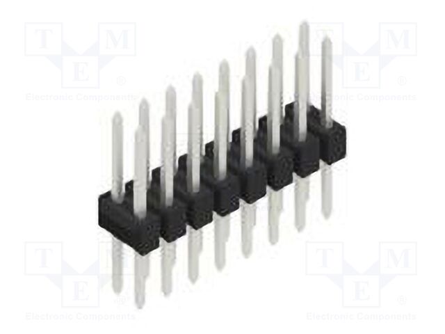 Connector: pin strips; pin header; male; PIN: 16; 2.54mm; THT; 2x8