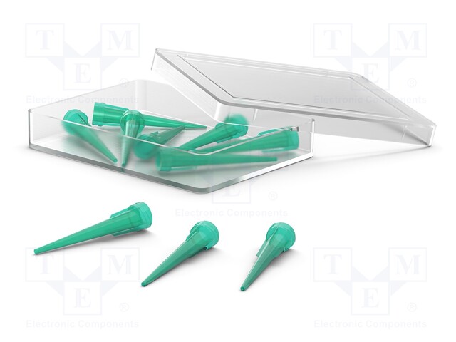 Needle: plastic; 1.26"; Size: 18; straight; Mounting: Luer Lock