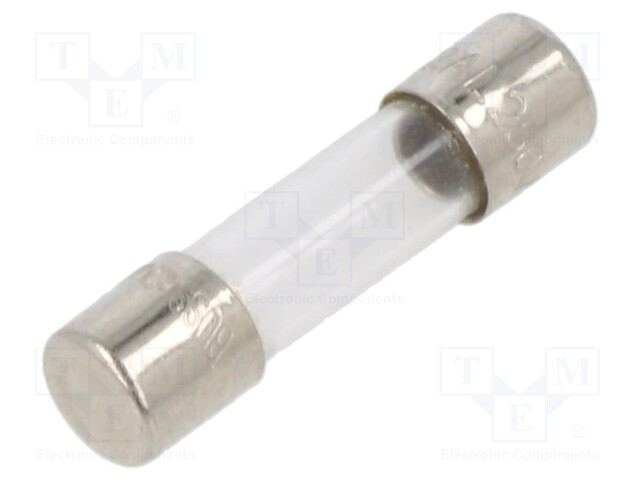 Fuse: fuse; quick blow; 2A; 250VAC; cylindrical,glass; 5x20mm; S500