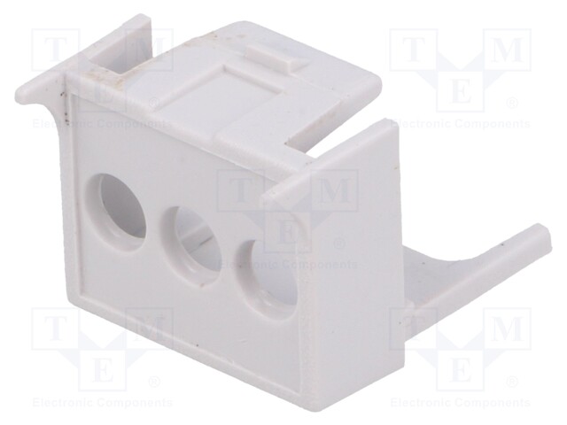 Terminals cover; 1M Modulbox One; grey; 5.08mm; Holes no: 3