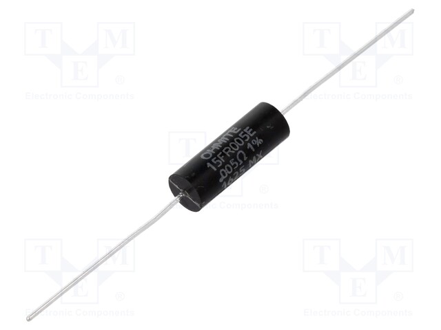 Resistor: wire-wound; THT; 5mΩ; 5W; ±1%; Ø8.4x23.8mm; -55÷275°C
