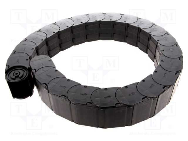 Cable chain; Series: 158; Bend.rad: 150mm; L: 1012mm