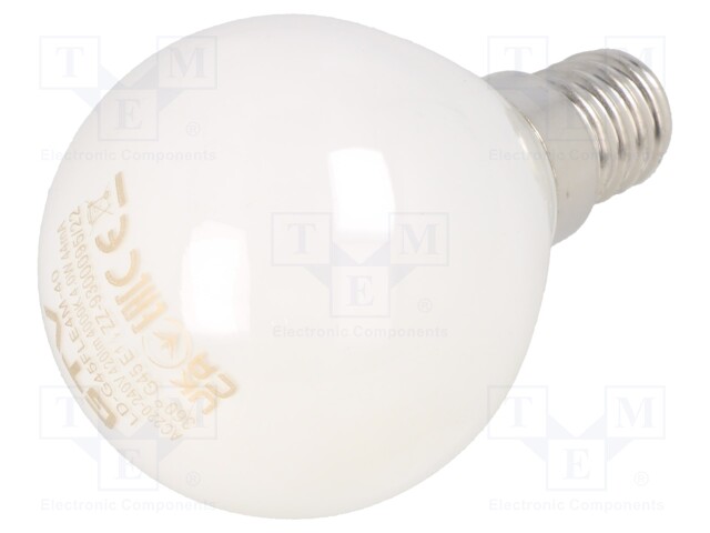 LED lamp; milky; E14; 230VAC; 4W; 360°; 4000K