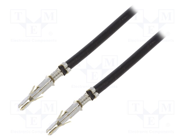 Contact; male; 18AWG; MLX; tinned; Contacts ph: 6.35mm; Len: 0.3m
