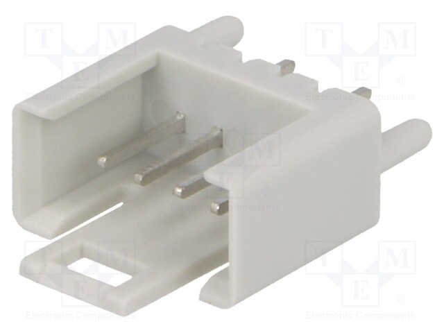 Socket; IDC; male; PIN: 4; straight; THT; tinned; 2.54mm; Layout: 1x4