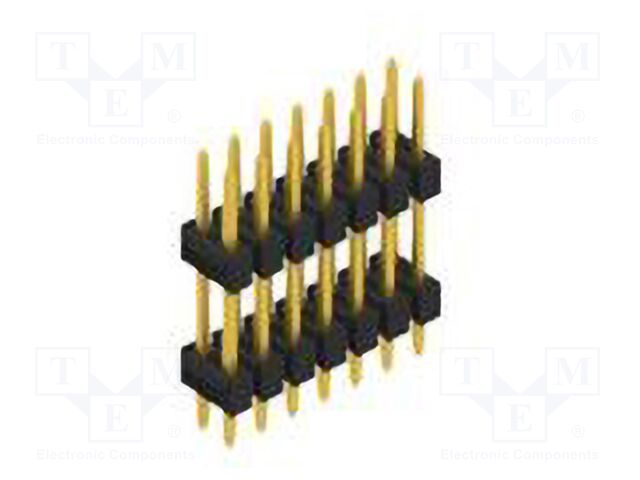 Connector: pin strips; pin header; male; PIN: 14; 2.54mm; THT; 2x7