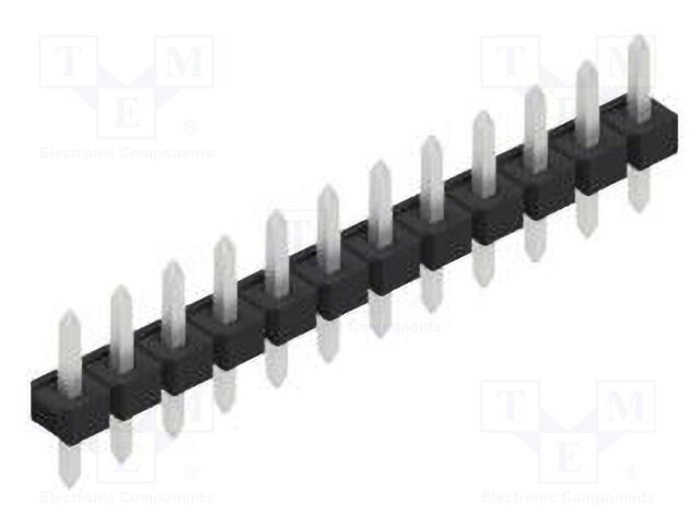Connector: pin strips; pin header; male; PIN: 12; 2.54mm; THT; 1x12