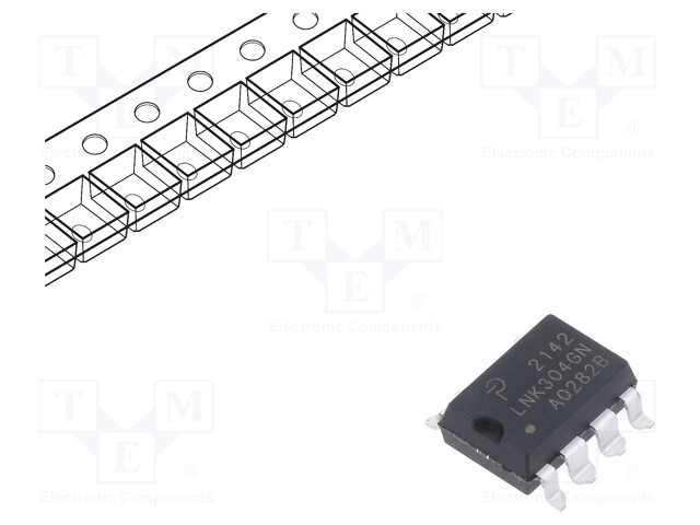 AC/DC Converter, Buck/Buck-Boost/Flyback, 85 to 265 VAC In, SMD-8