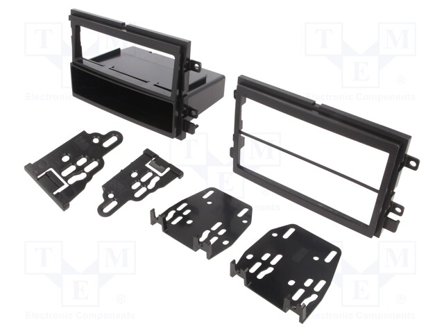 Radio mounting frame; Ford,Mercury; 2 DIN; black