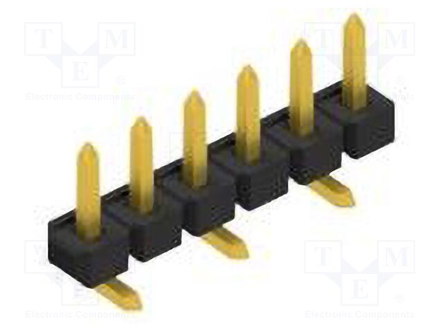Connector: pin strips; pin header; male; PIN: 6; 2.54mm; SMT; 1x6