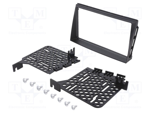 Radio mounting frame; Hyundai; 2 DIN; black