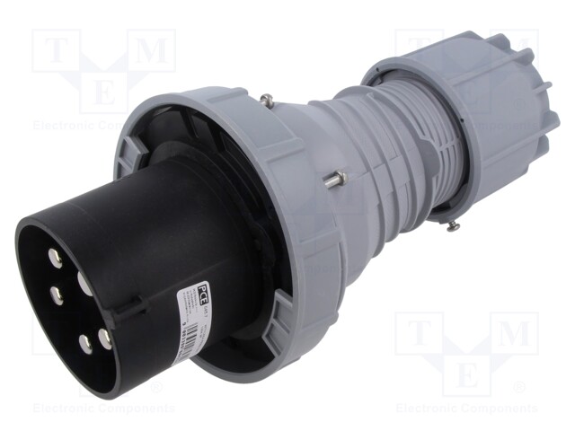 Connector: AC supply 3-phase; plug; male; 125A; 400VAC; IEC 60309