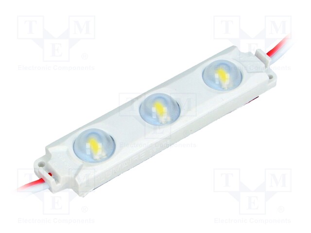 Module: LED; Colour: white cold; 1.2W; 136(typ)lm; IP67; 12VDC; 158°