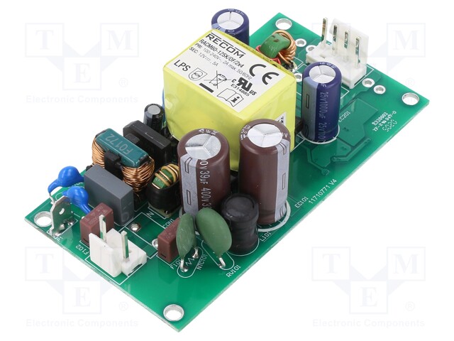 Power supply: switched-mode; open; 60W; 120÷370VDC; 80÷264VAC