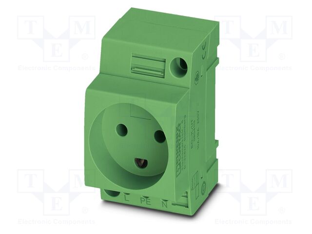 Connector: AC supply; socket; female; 16A; PIN: 3; screw terminal