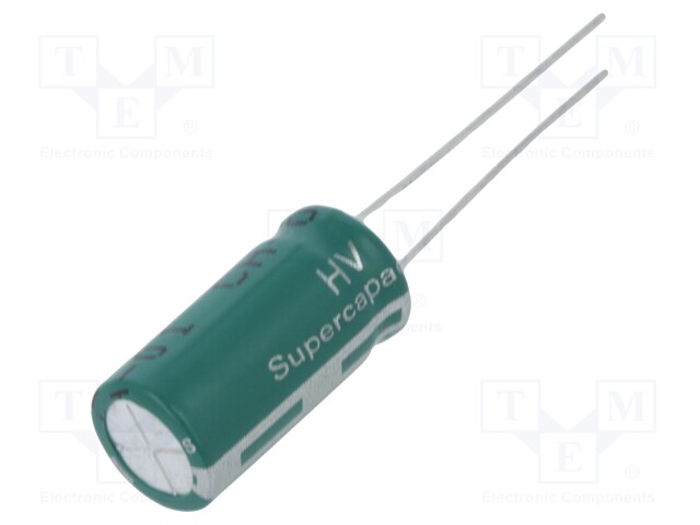 Capacitor: electrolytic; supercapacitor; 5F; 2.7VDC; ESR: 40mΩ; THT