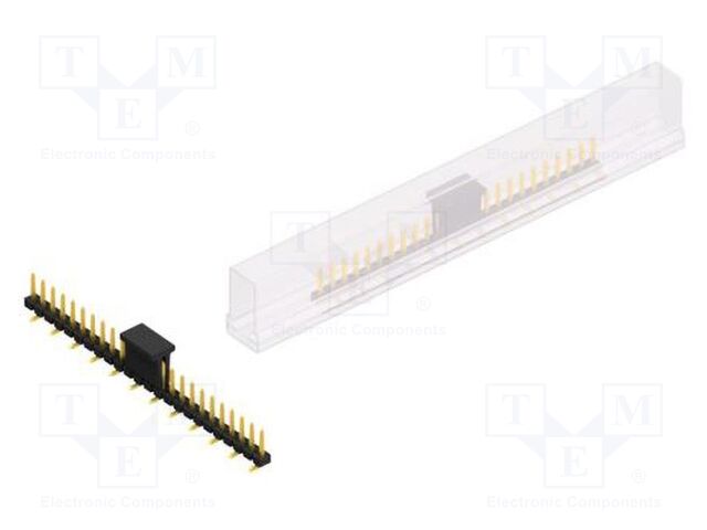 Connector: pin strips; pin header; male; PIN: 24; 2.54mm; SMT; 1x24