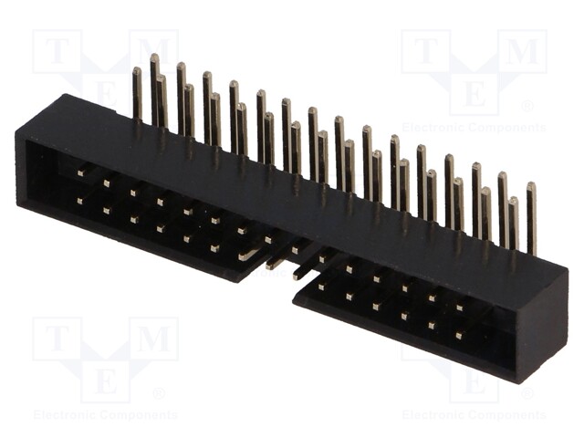 Socket; IDC; male; PIN: 30; angled 90°; THT; gold flash; 2mm