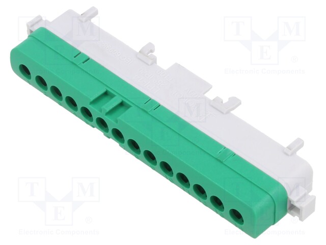 Splice terminal: distribution block; ways: 1; terminals: 14; TS35