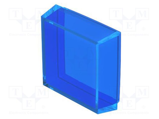 Actuator lens; OptoHiT; blue; plastic; 30x30mm