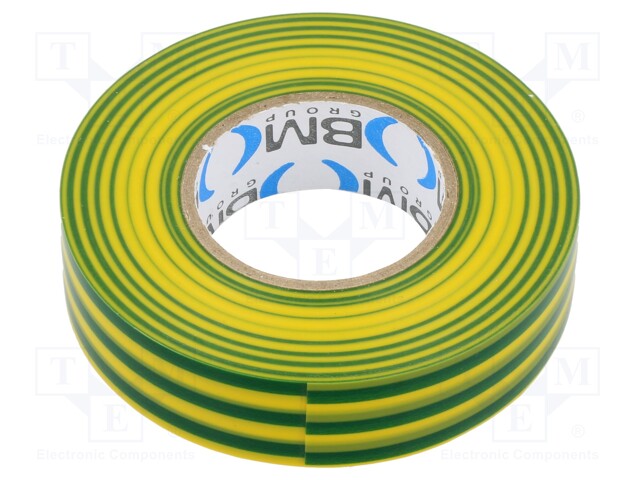 Tape: electrical insulating; W: 19mm; L: 25m; Thk: 0.15mm; PVC film