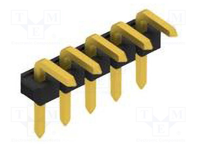 Connector: pin strips; pin header; male; PIN: 5; 2.54mm; THT; 1x5