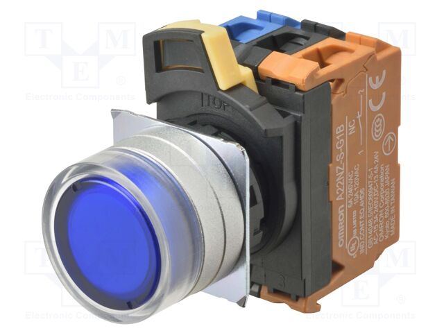 Switch: push-button; 22mm; Stabl.pos: 2; flat; Pos: 2