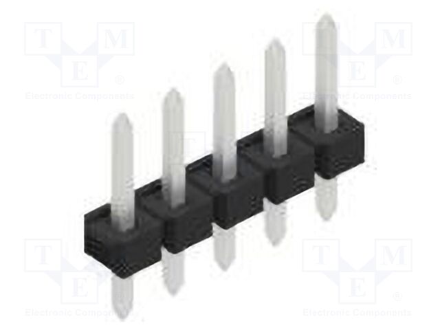 Connector: pin strips; pin header; male; PIN: 5; 2.54mm; THT; 1x5