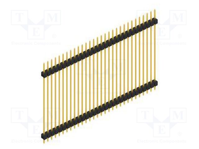 Connector: pin strips; pin header; male; PIN: 30; 2.54mm; THT; 1x30