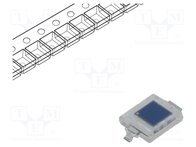 PIN IR photodiode; DIL; 950nm; 800-1100nm; 60°; Mounting: SMD; 2nA