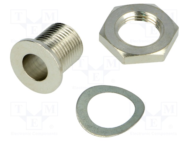 Adjusting element; nickel plated steel; Shaft d: 6mm; silver