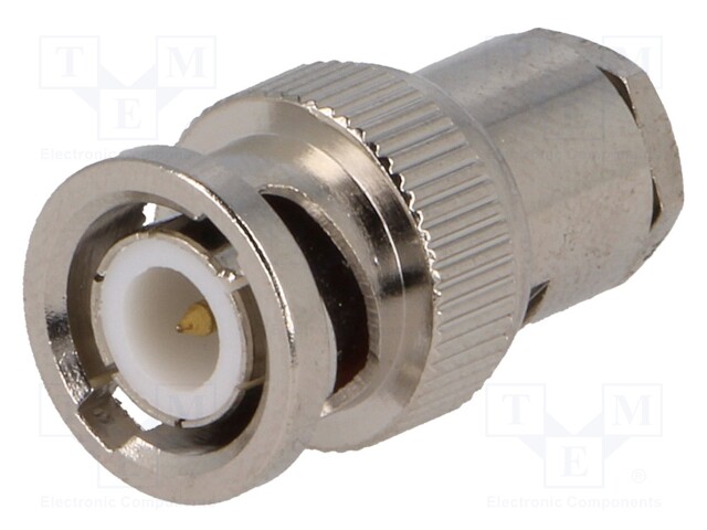 Plug; BNC; male; straight; 75Ω; RG210,RG52,RG59; soldering,clamp