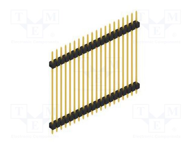Connector: pin strips; pin header; male; PIN: 20; 2.54mm; THT; 1x20