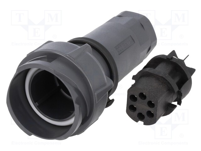 Connector: circular; plug; female; PIN: 6; Buccaneer 7000; UL94V-0