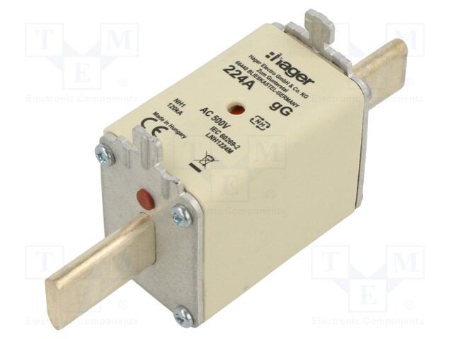 Fuse: fuse; gG; 224A; 500VAC; industrial; NH1