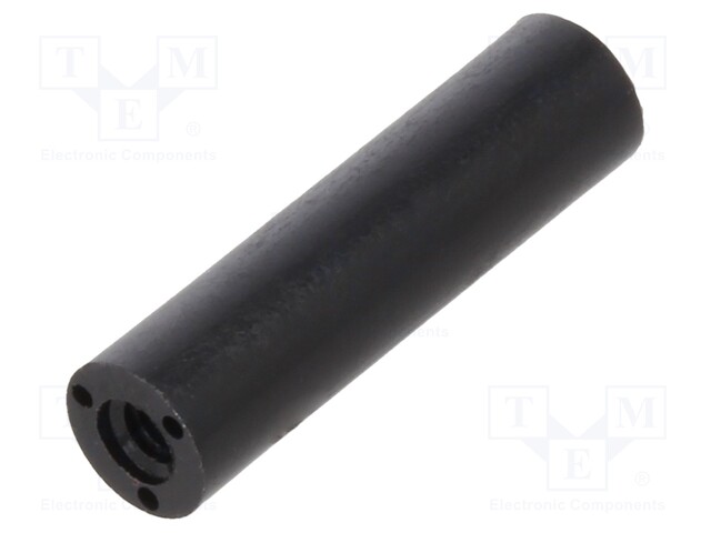 Spacer sleeve; cylindrical; polyamide; M2; L: 15mm; Øout: 4mm