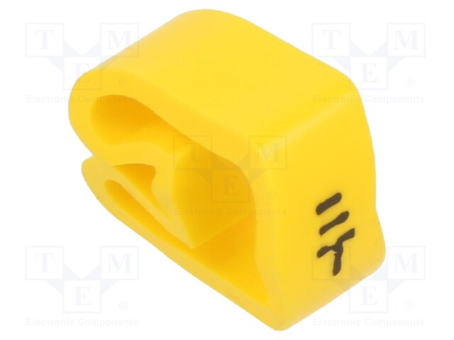 Markers for cables and wires; Label symbol: ground; 8÷16mm; PVC
