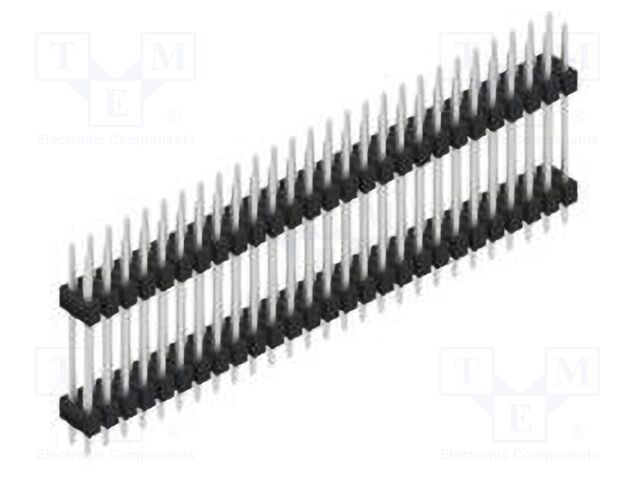 Connector: pin strips; pin header; male; PIN: 54; 2.54mm; THT; 2x27