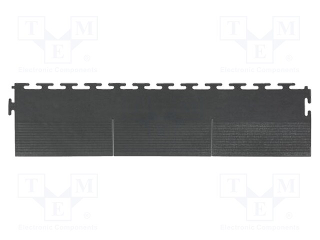 Floor mat; ESD; L: 0.11m; W: 0.49m; Thk: 6.5mm; grey (dark); 280%