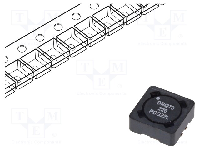 Inductor: wire; SMD; 22uH; Ioper: 1.62A; 107mΩ; ±20%; Isat: 1.67A