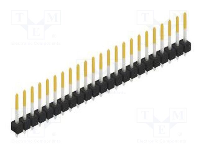 Connector: pin strips; pin header; male; PIN: 23; 2.54mm; THT; 1x23