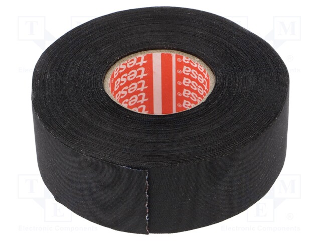 Fabric tape; PET wool; W: 32mm; L: 25m; black