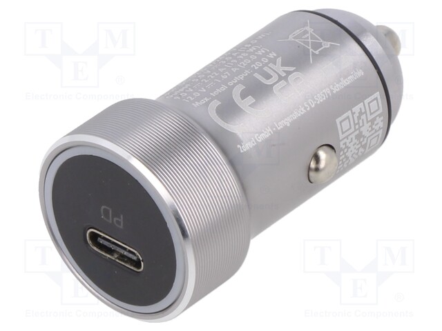 Automotive power supply; USB C socket; Sup.volt: 12÷24VDC; blue