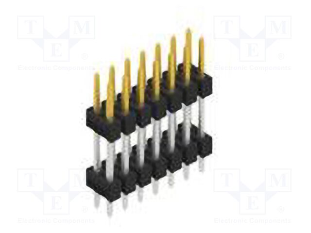 Connector: pin strips; pin header; male; PIN: 14; 2.54mm; THT; 2x7