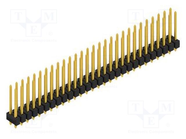 Connector: pin strips; pin header; male; PIN: 56; 2.54mm; THT; 2x28